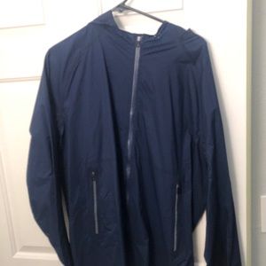 Men Blue Lululemon athletic dri fit jacket L